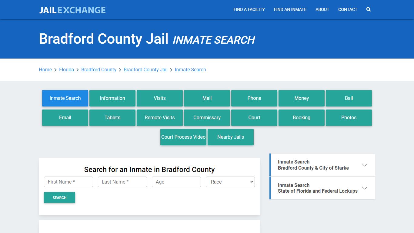 Bradford County Jail, FL Inmate Search: Roster & Mugshots